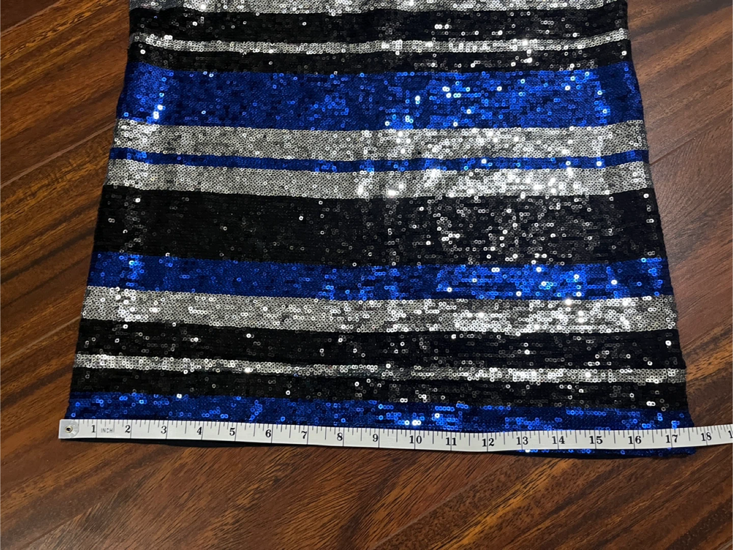 Ecko Unlimited women’s small sequin tank, blue silver black - photo 4