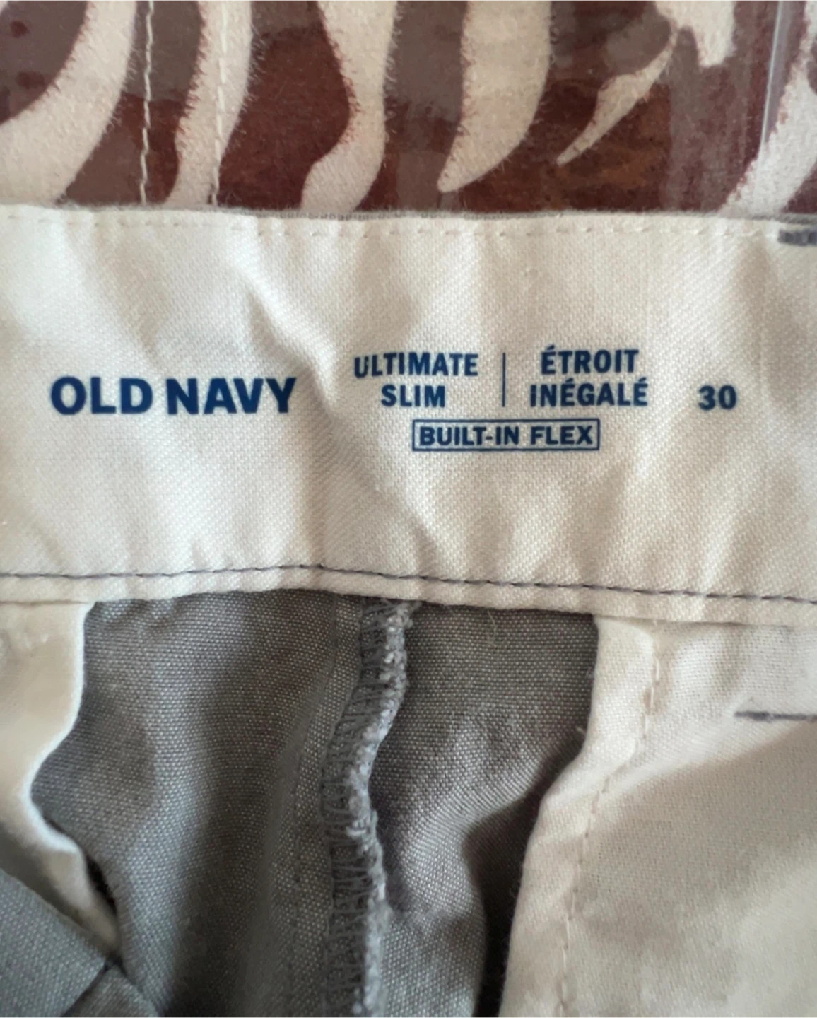 Old Navy Ultimate Slim Light Grey Shorts Size 30 - photo 3
