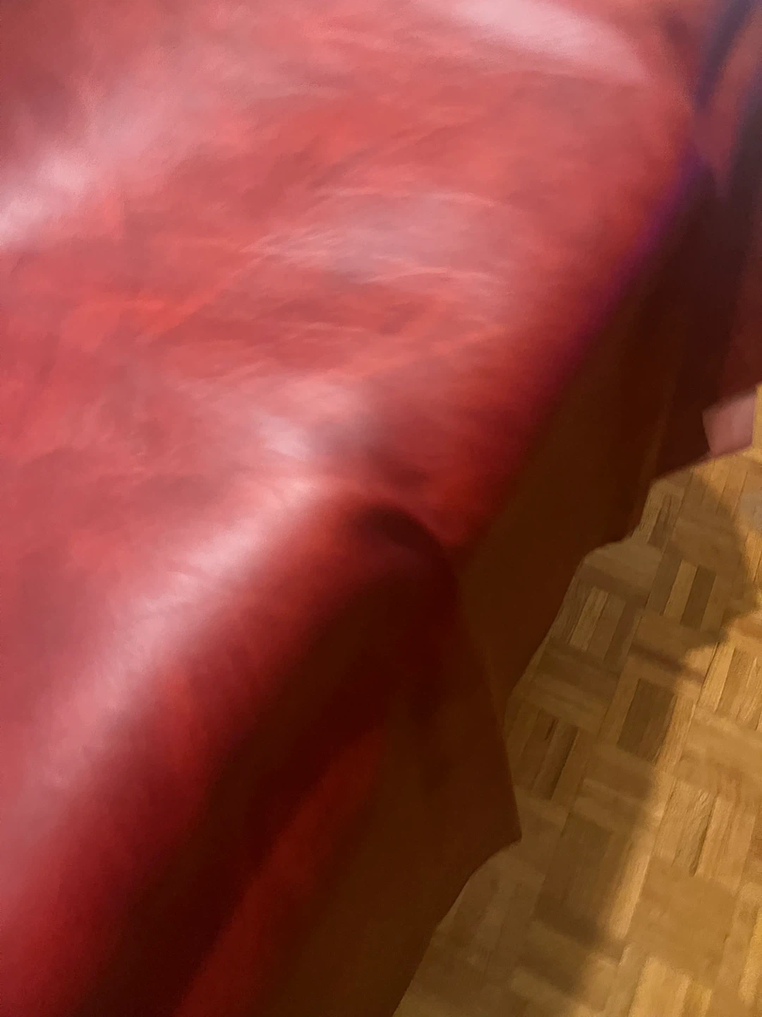 Red deep, beautiful vinyl 2 meters  material - photo 2