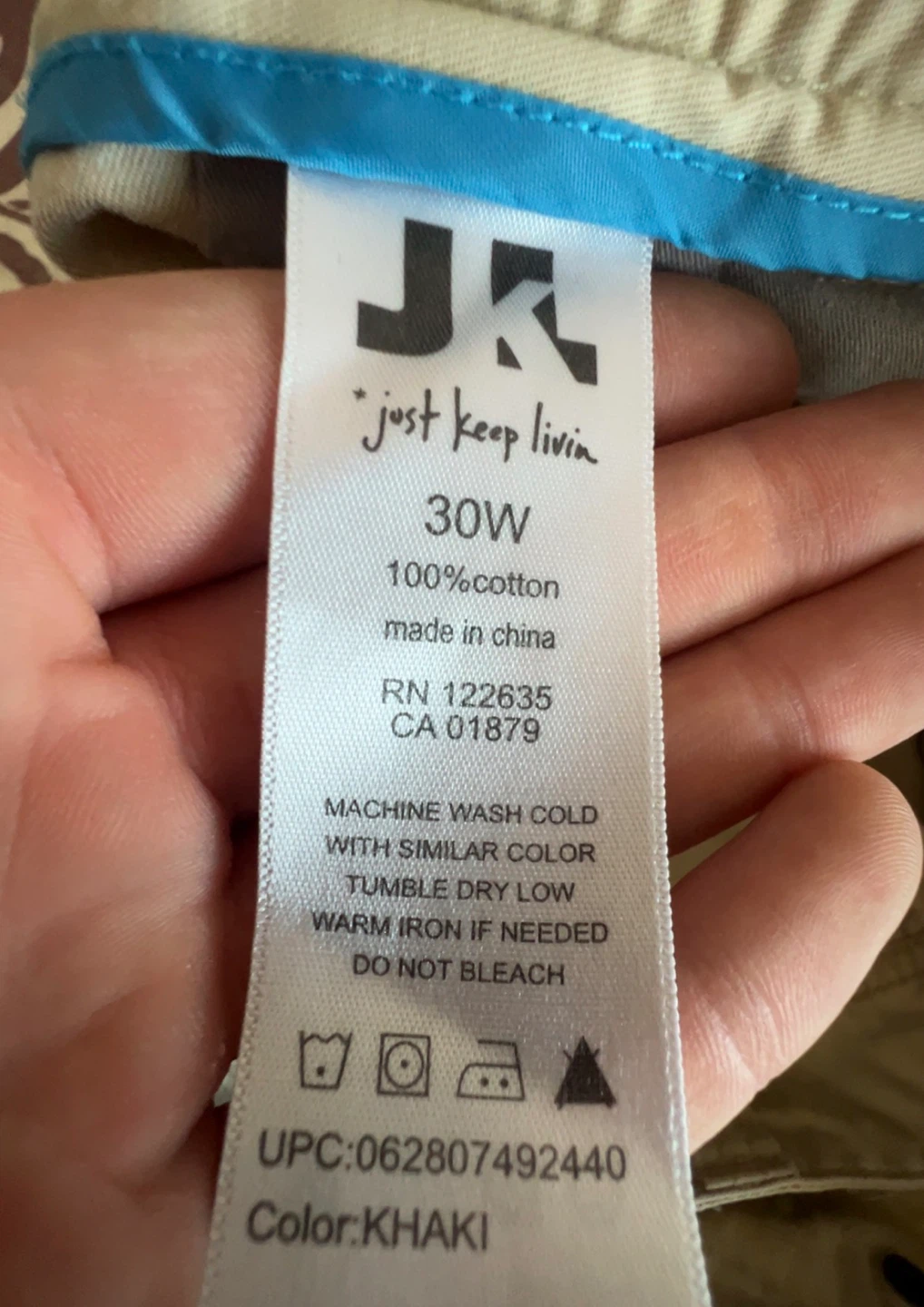 JKLS Khaki 30W 100% Cotton Shorts - photo 4