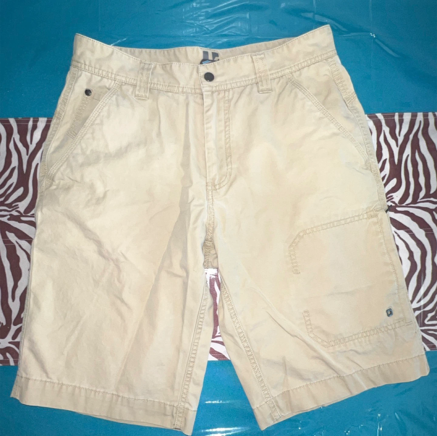 JKLS Khaki 30W 100% Cotton Shorts