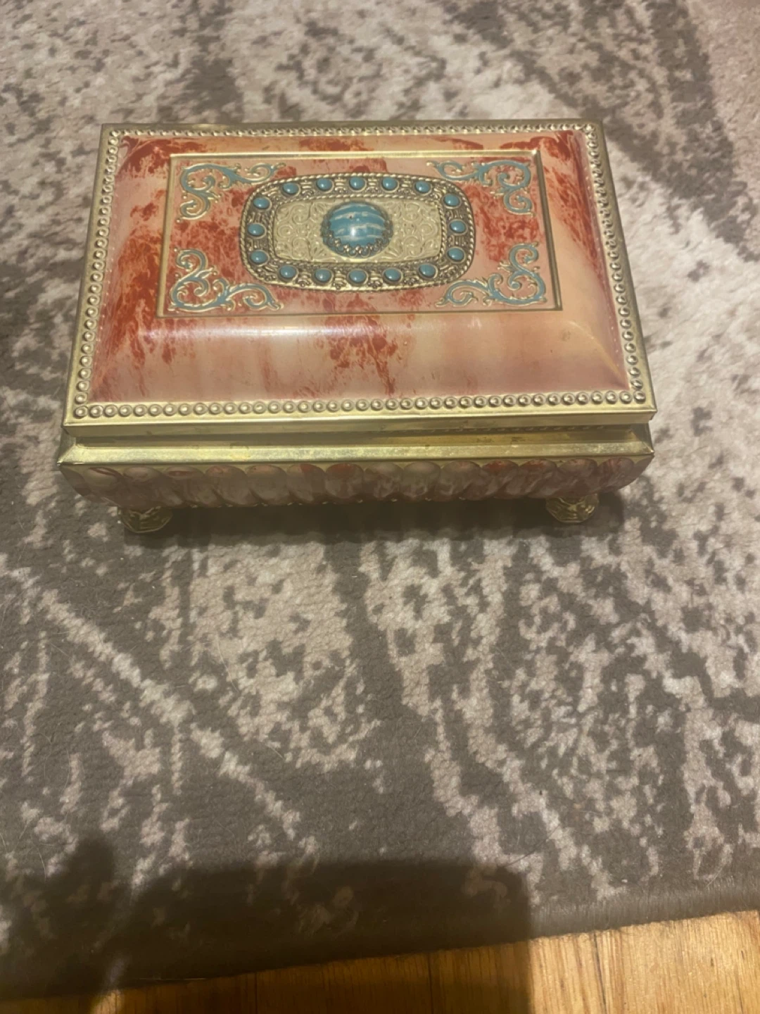 Blue Bird Confectionery Hinged Trinket Box