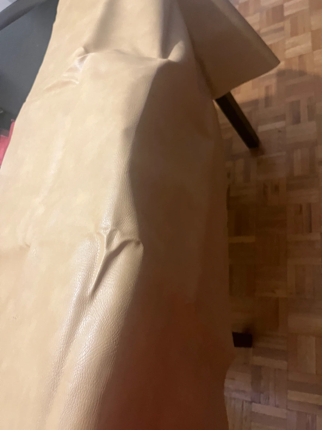 Tan vinyl fabric smooth, finish good condition