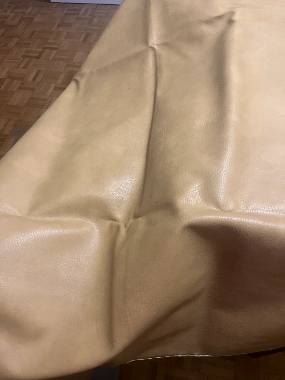 Tan vinyl fabric smooth, finish good condition - photo 3