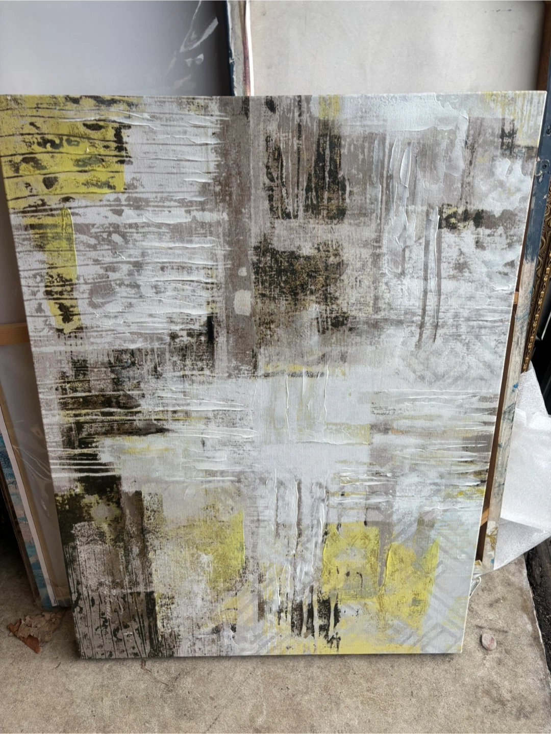 Abstract Textured Canvas Wall Art