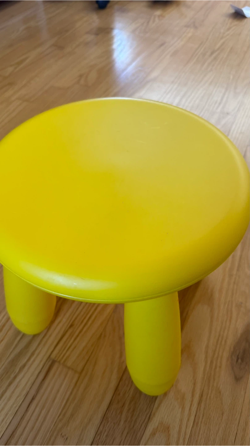 IKEA yellow mammut stool still 2 stool set - photo 2