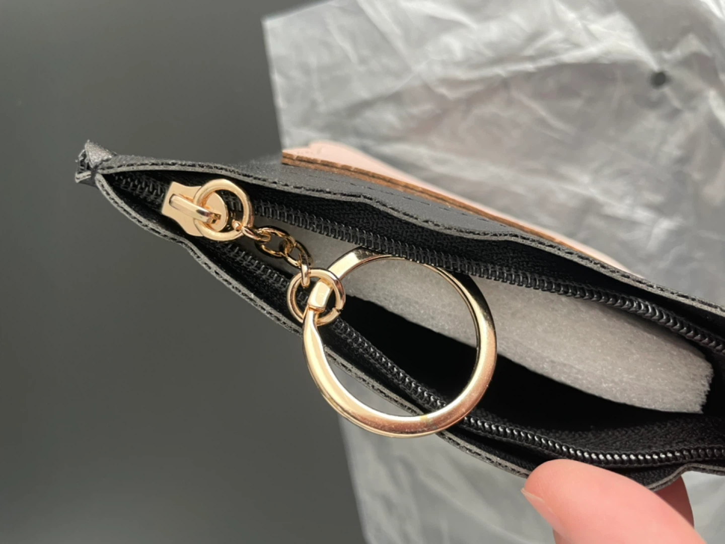 Black Cat Coin Pouch with Keychain - photo 3