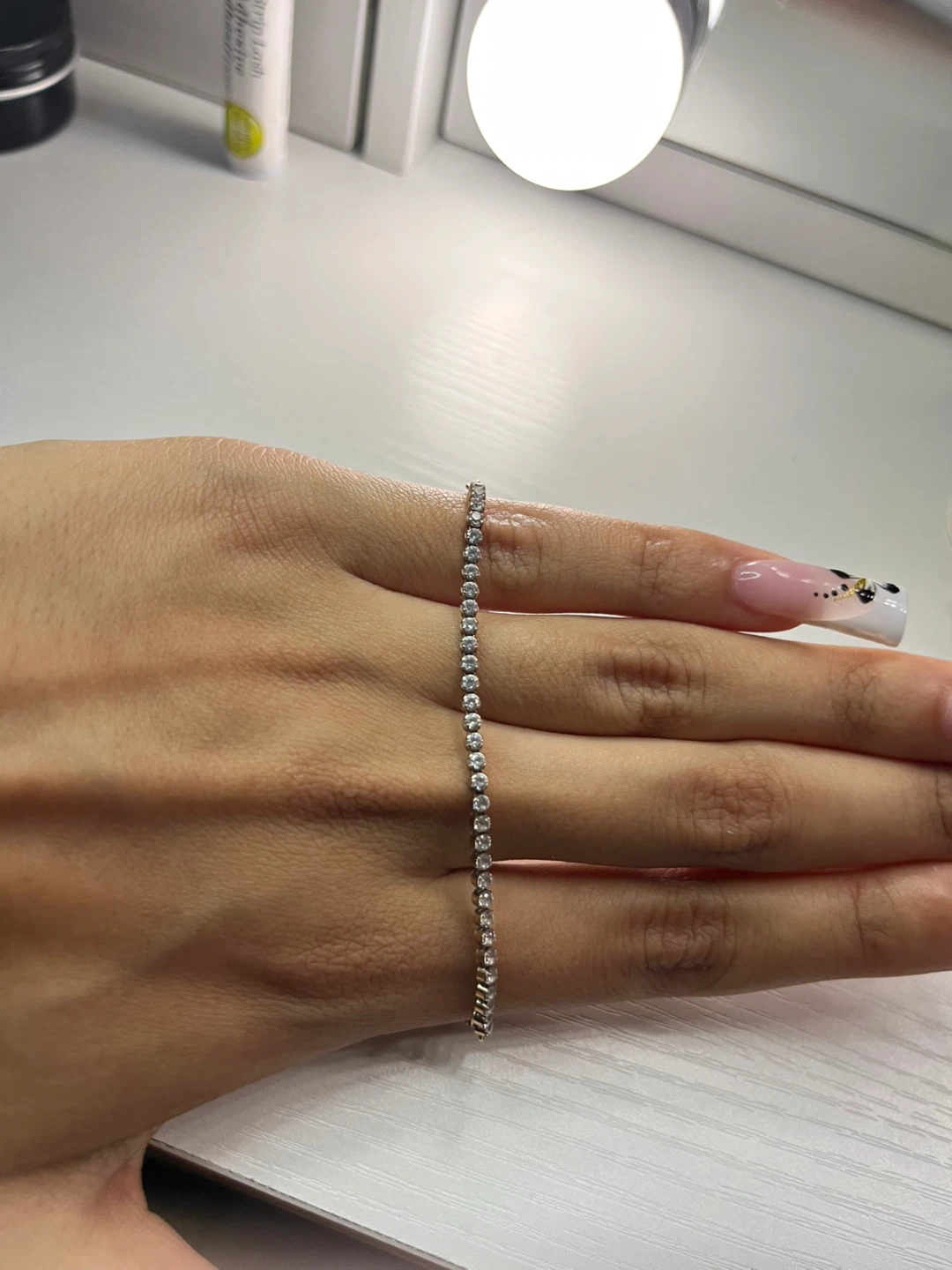 Adjustable Pandora  Rose Gold Tennis Bracelet