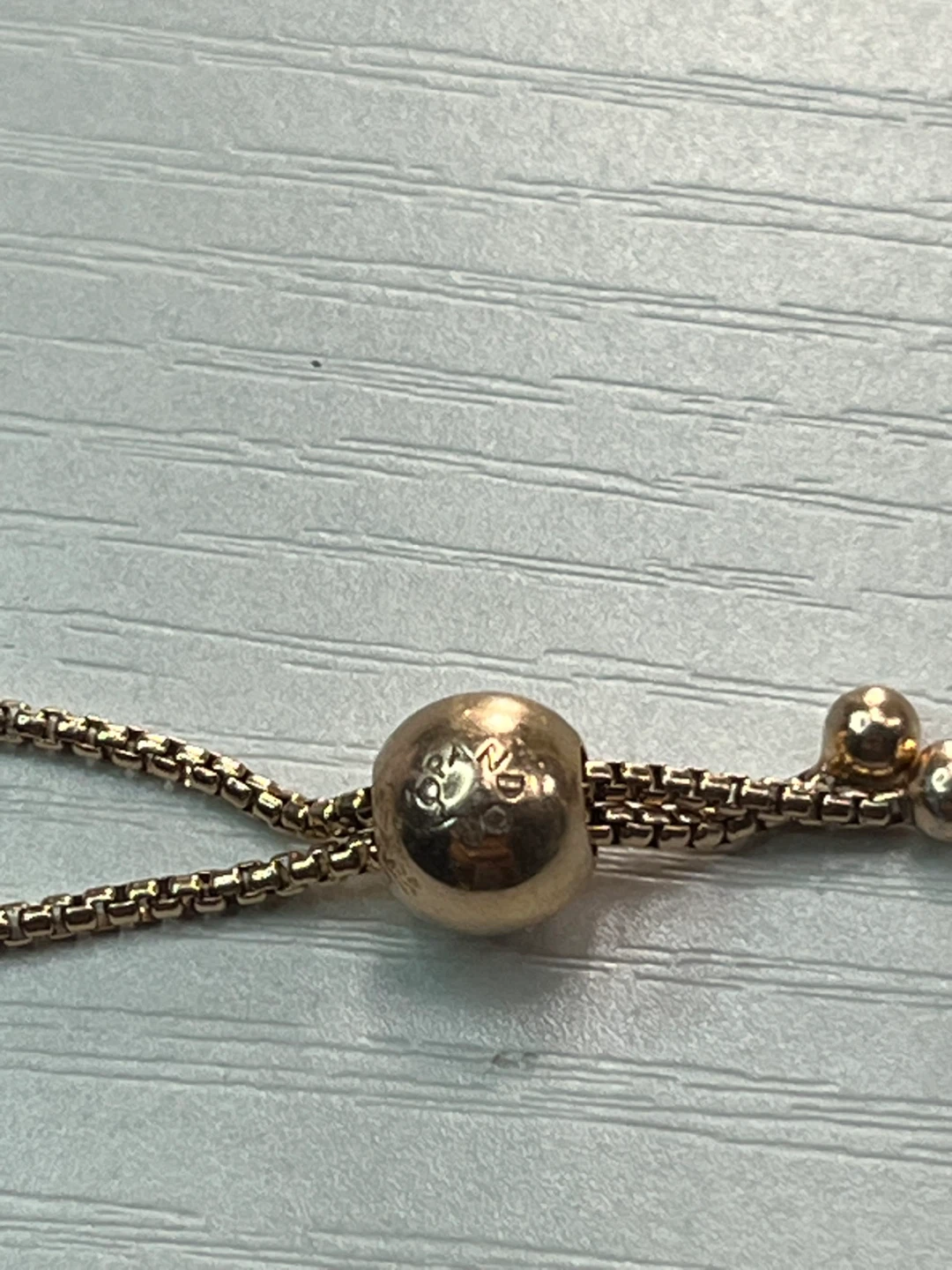 Adjustable Pandora  Rose Gold Tennis Bracelet - photo 3