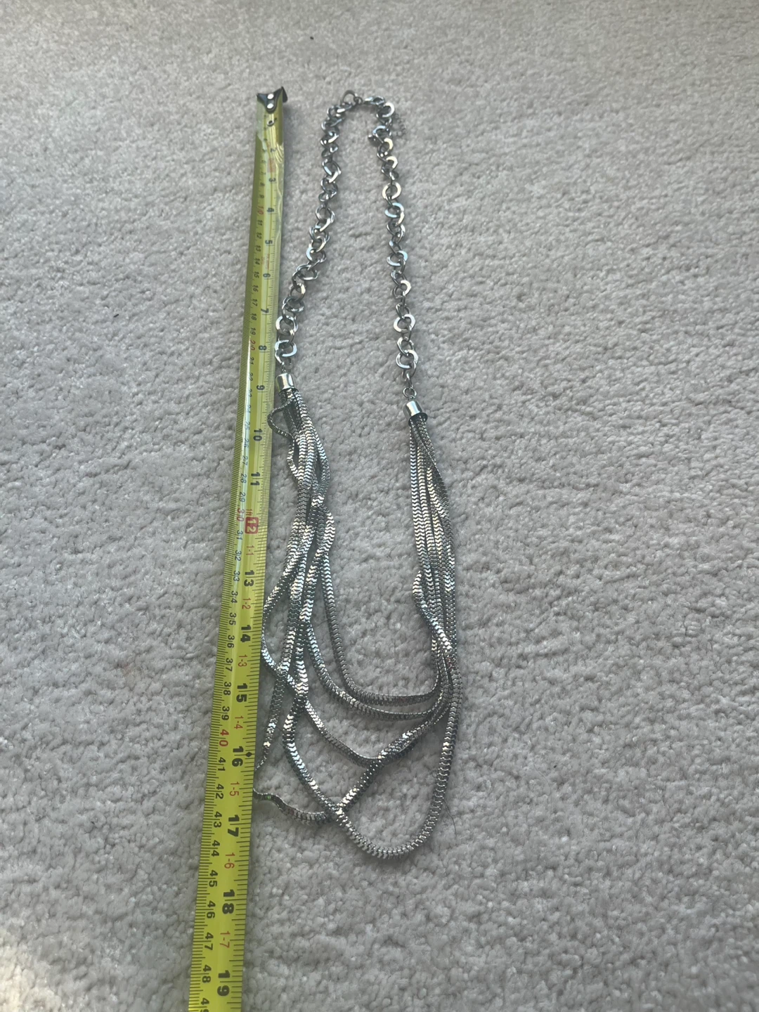 Silver Multi-Strand Waterfall Necklace - photo 2