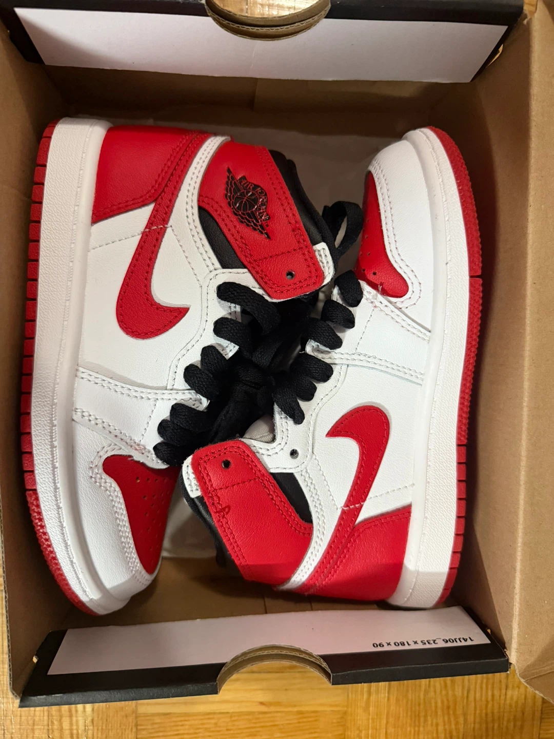 Jordan 1 Retro High OG (PS) 12c White/University Red-Black - photo 2