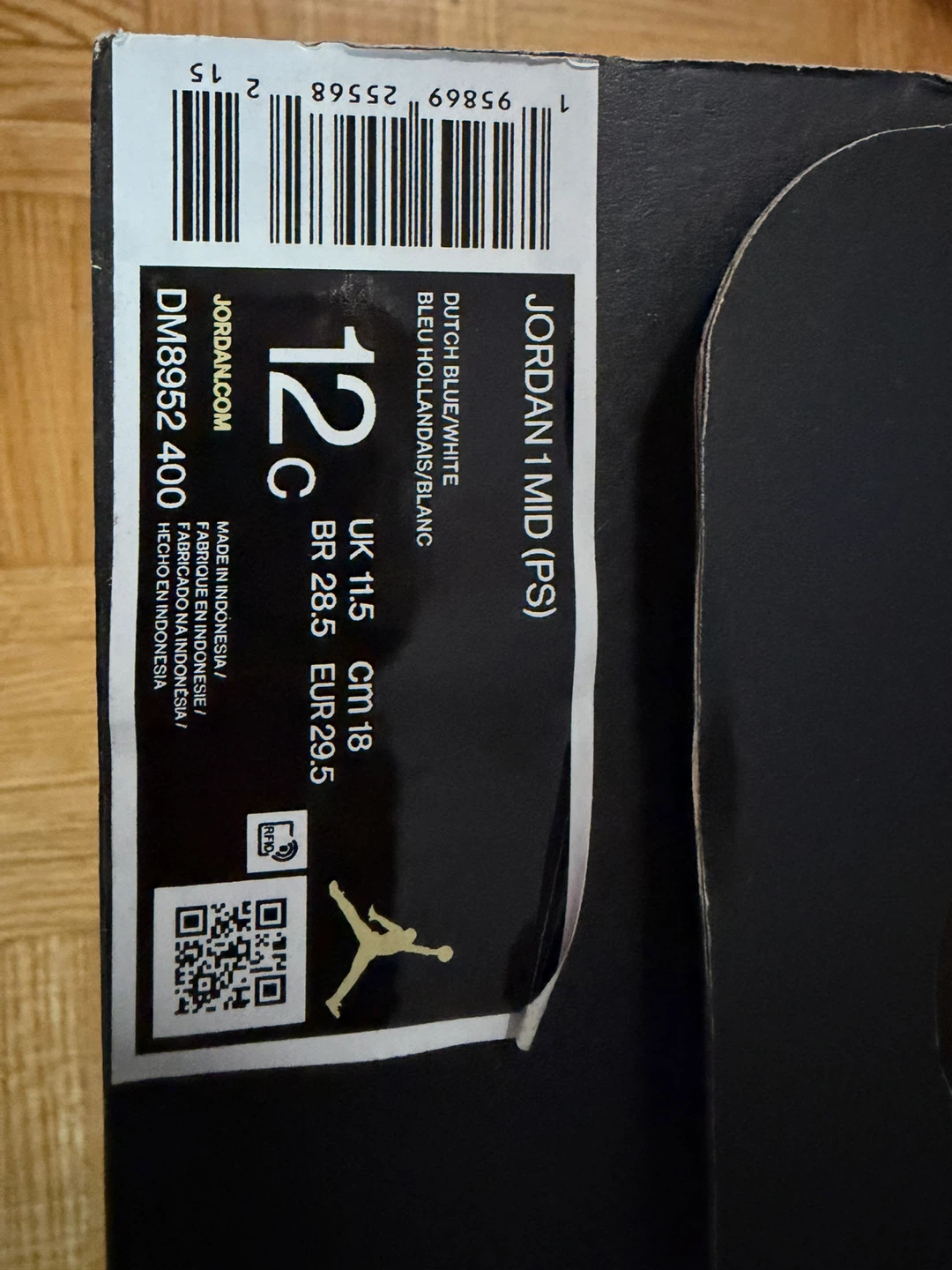 Nike Air Jordan 1 Mid (PS) Toddler Shoes 12c - photo 3