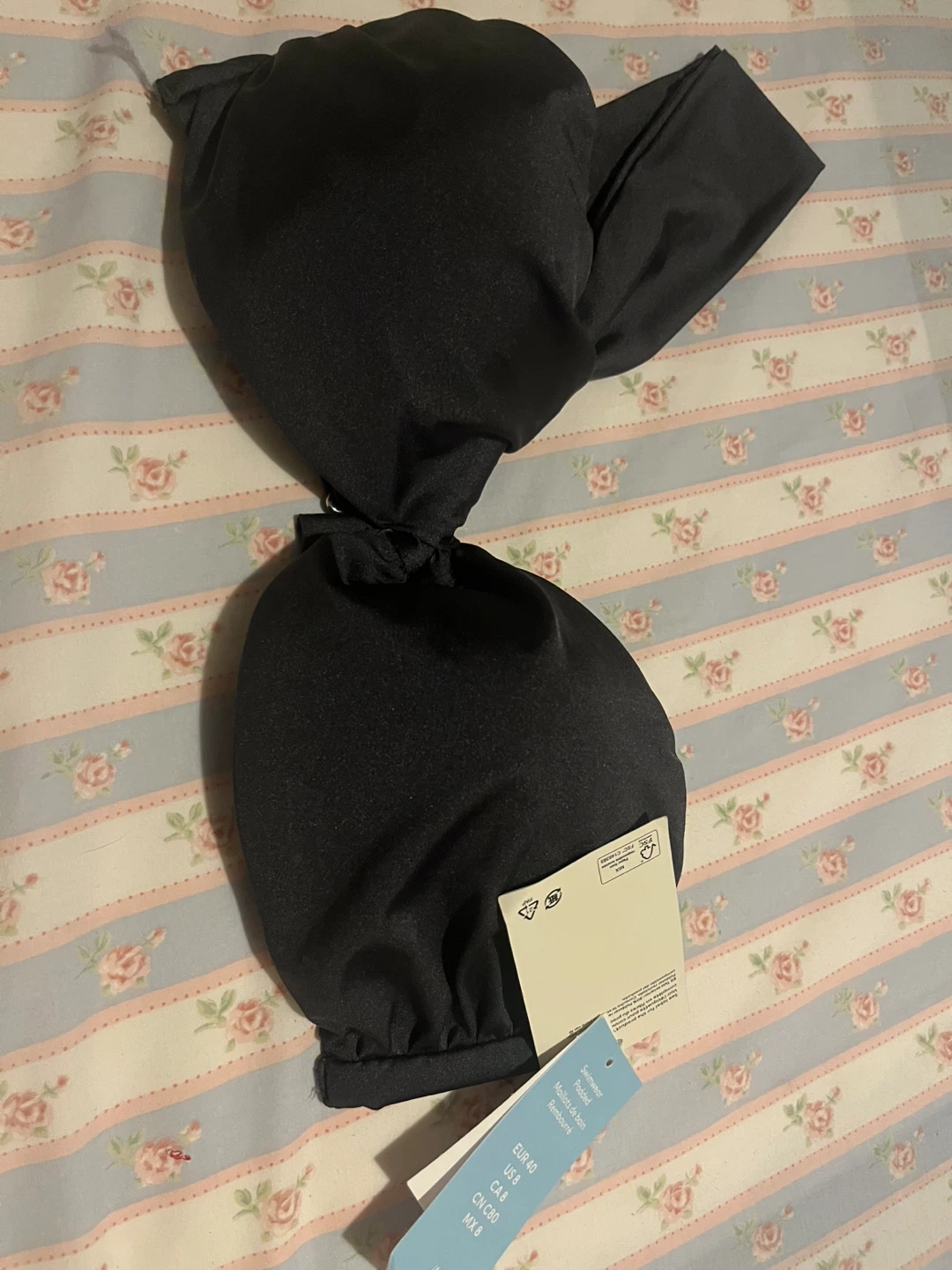 H&M Padded Swimwear Top - Black - US 8 - photo 2