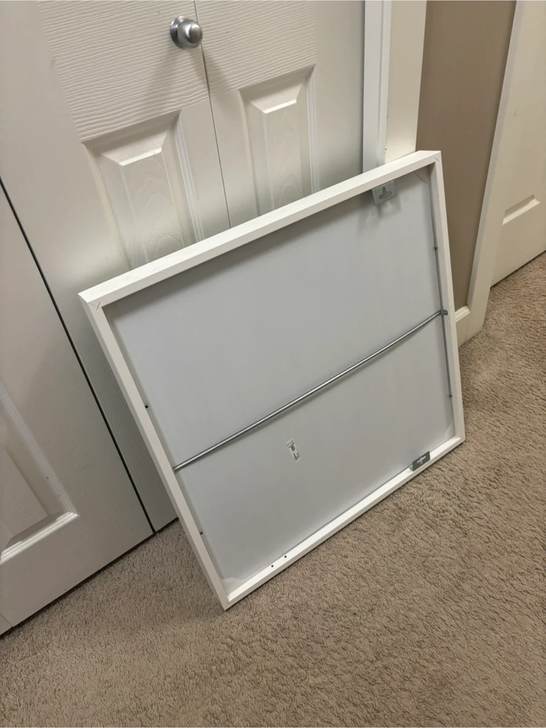 Square White Frame Mirror - photo 2
