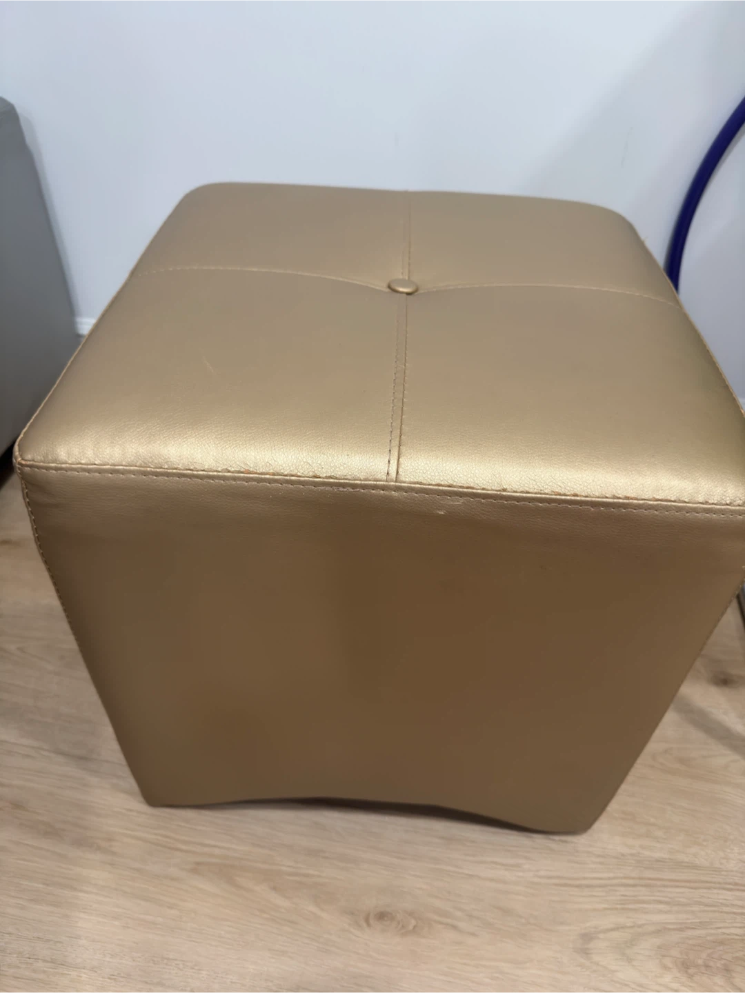 Red Fabric, golden and silver Ottoman - photo 2