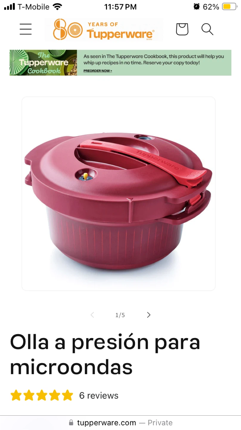 Tupperware Microwave Pressure Cooker