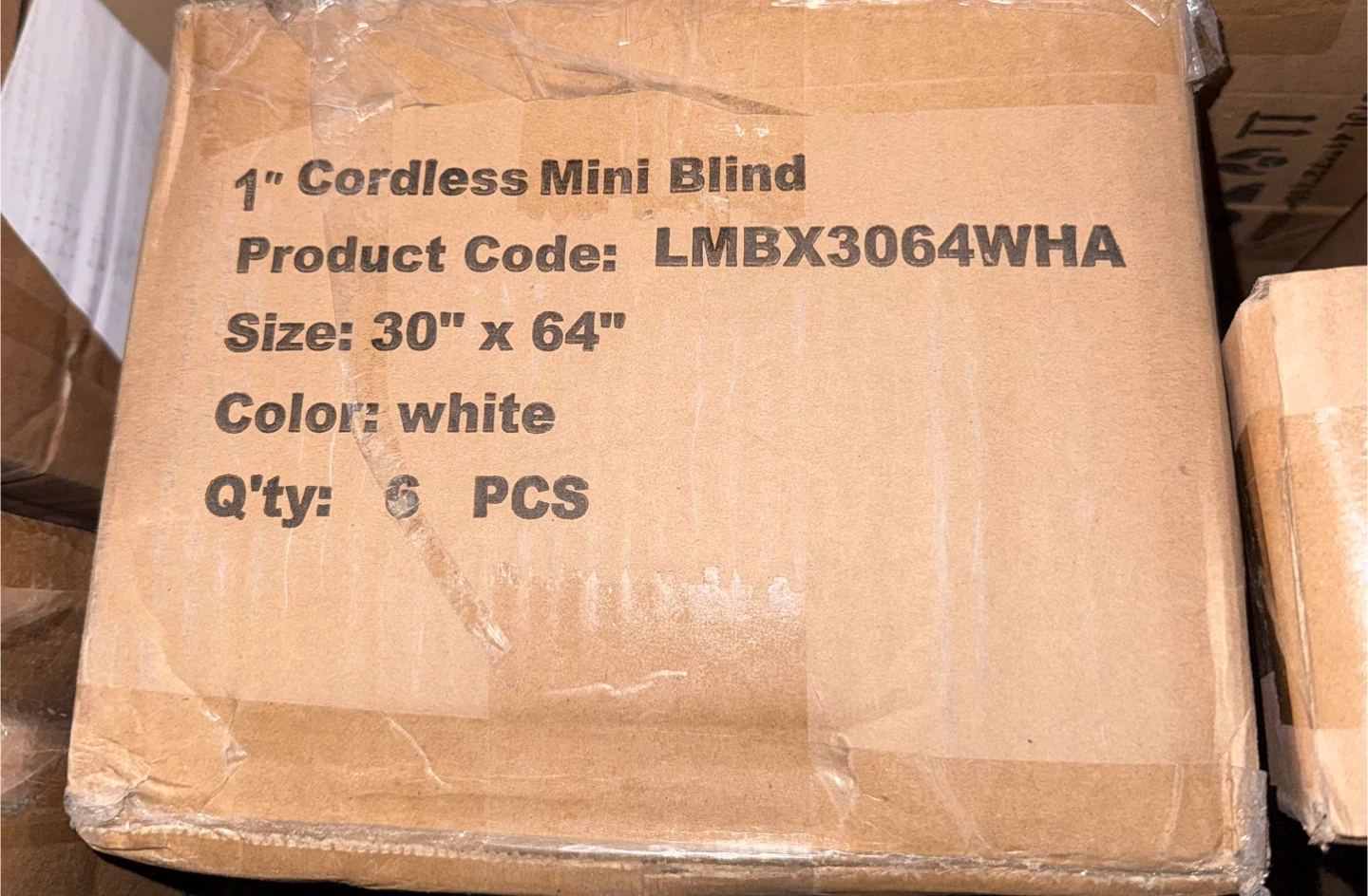 1" Cordless Mini Blind - 30" x 64" White - photo 5