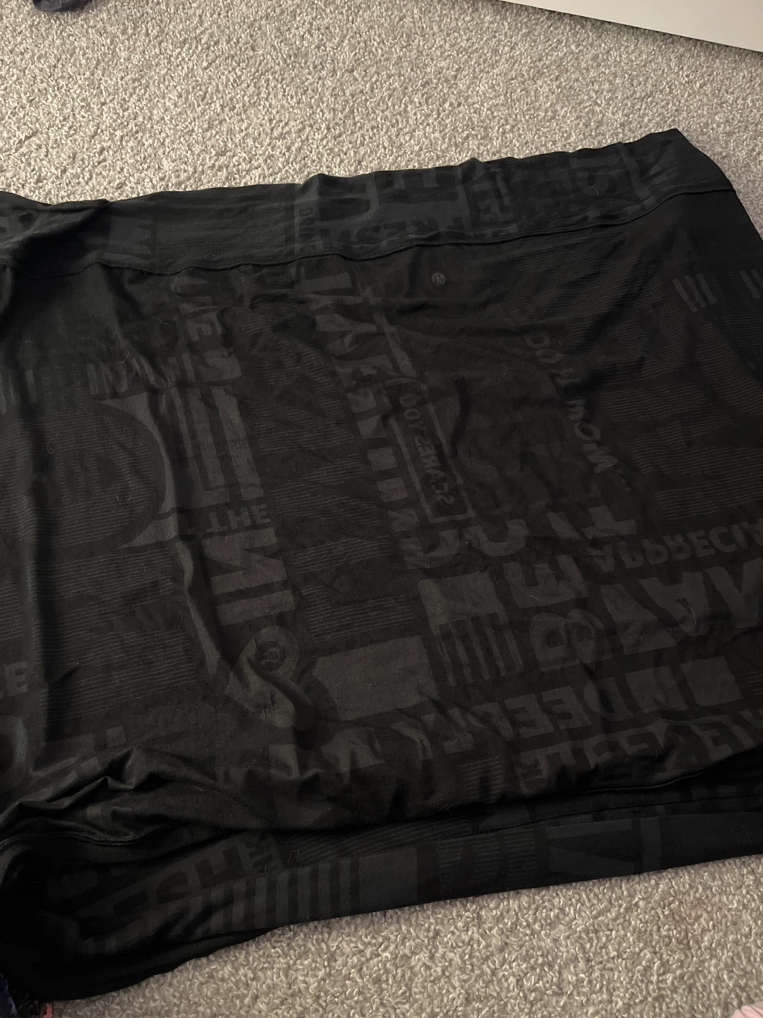 Lululemon Black Logo Print Athletica scarf - photo 2