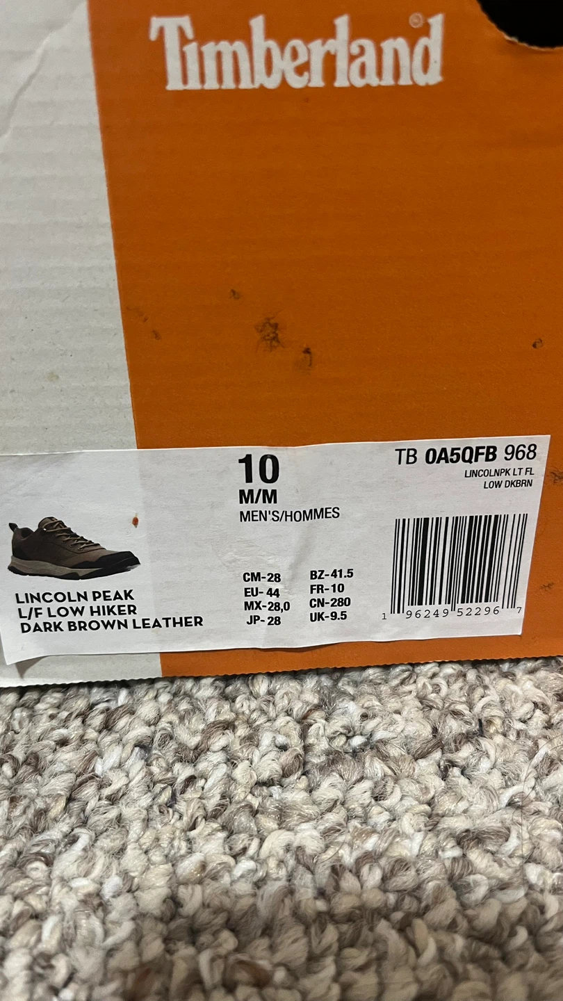 Timberland Lincoln Peak L/F Low Hiker Dark Brown Leather Shoes - photo 4