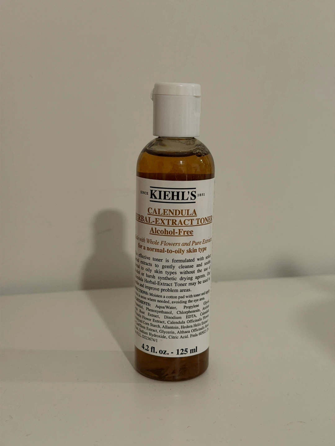 RETAIL $44 NEW Kiehl's Calendula Herbal-Extract Toner 125ml