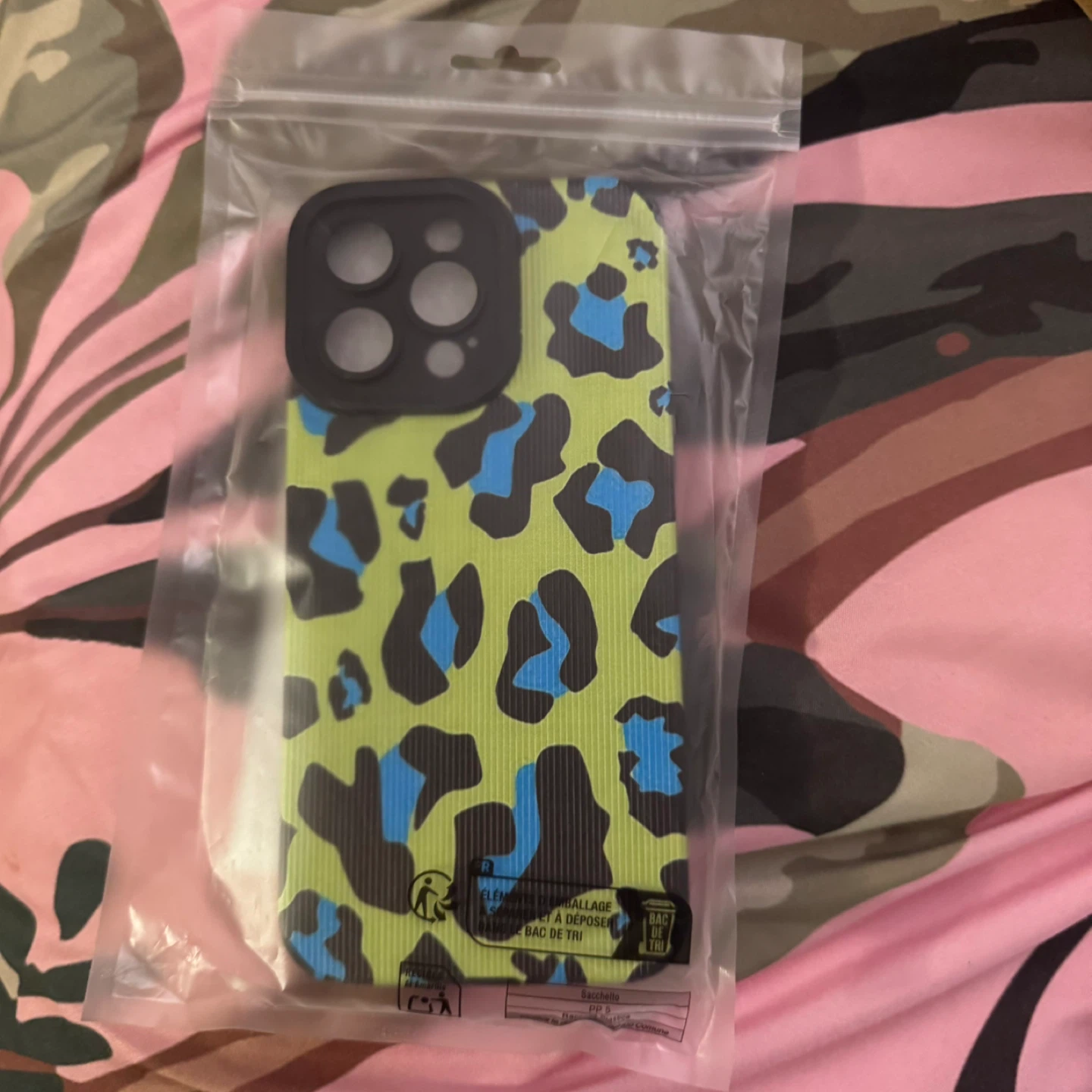 iPhone 14 Pro Max Case - Neon Leopard Print