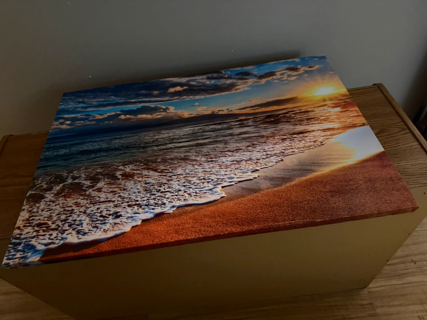 Canvas Print - Sunset Beach Scene