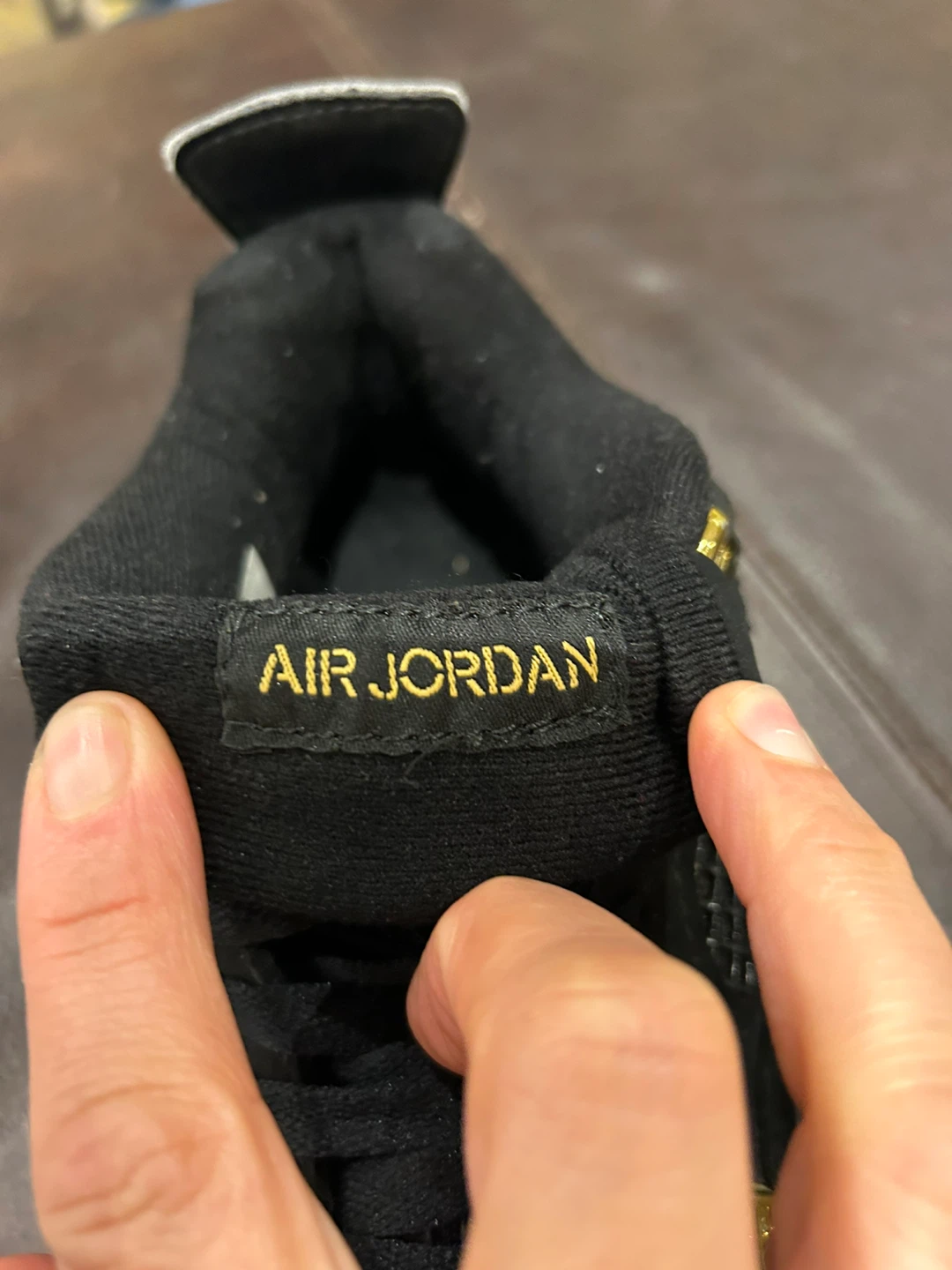 Air Jordan 4 Retro Sneakers - Black and Gold - photo 5