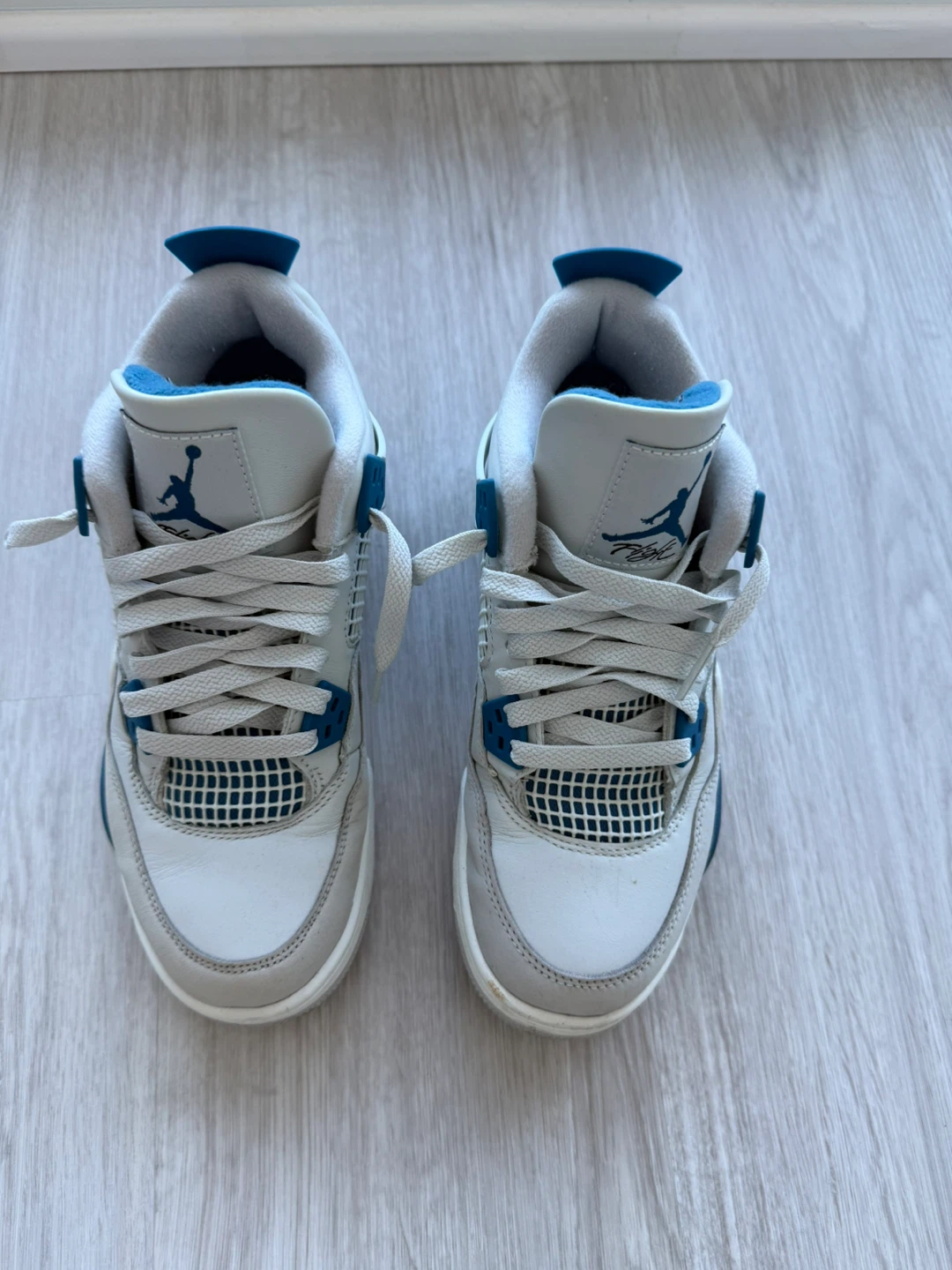 Worn Military Blue Jordan 4 Size 5Y - photo 2