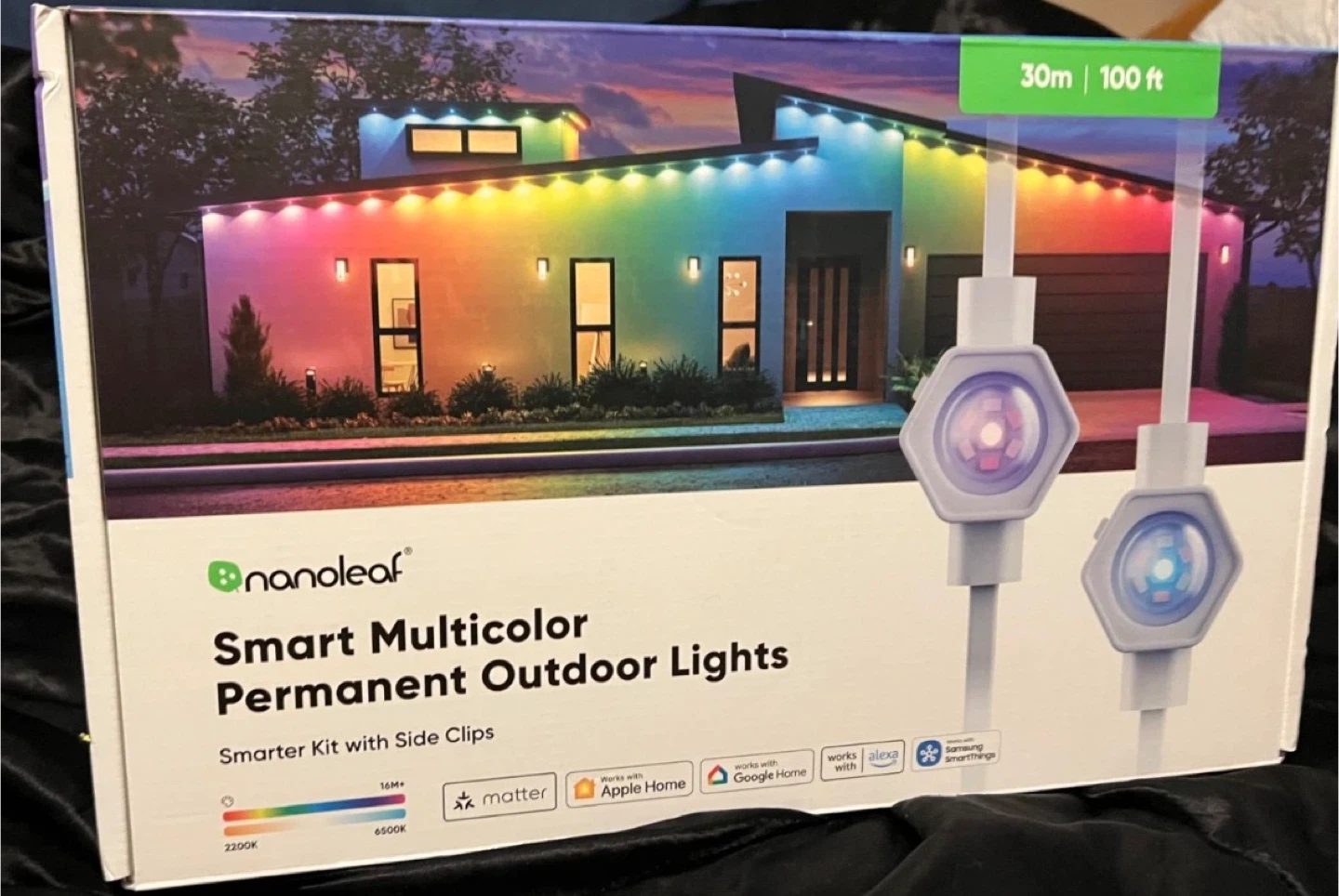 Nanoleaf Smart Multicolor Permanent Outdoor Lights Smarter Kit