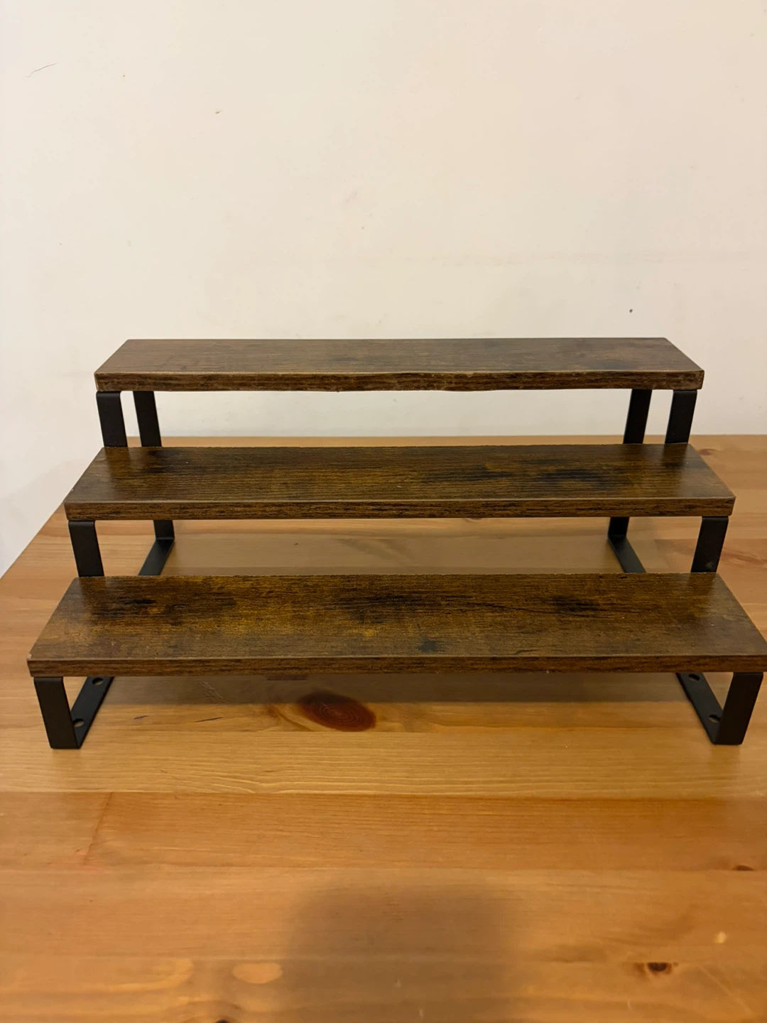 Tiered Display Shelf and a riser ( matching set) - photo 4