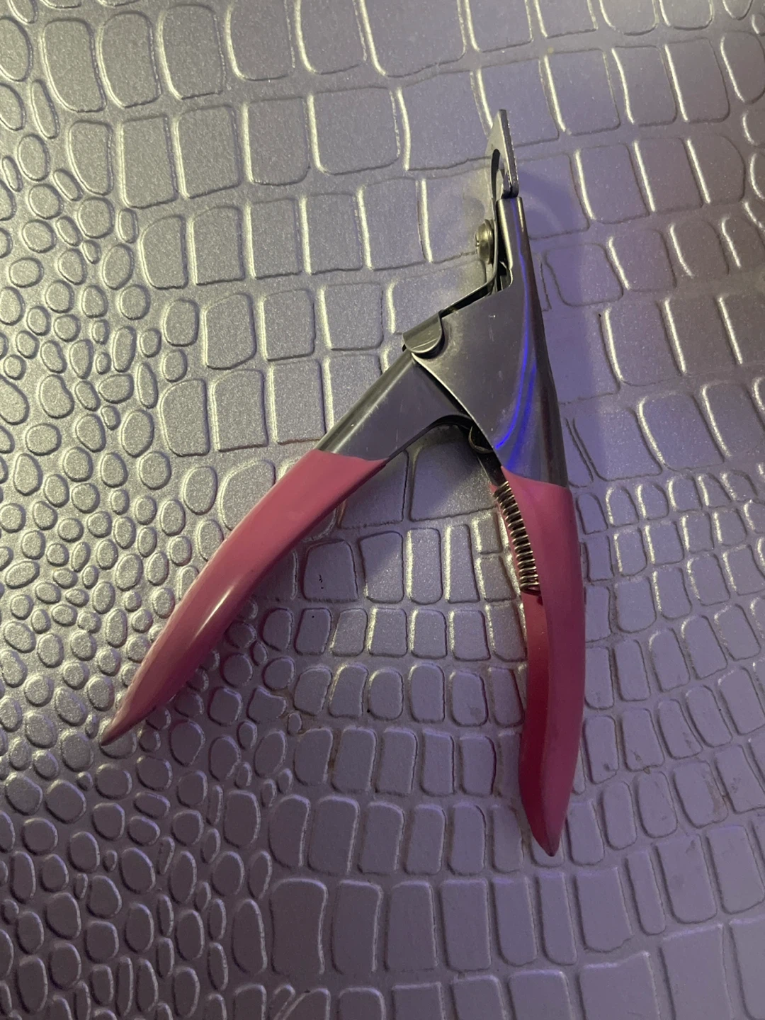 Pink and Silver Nail Clipper Tool