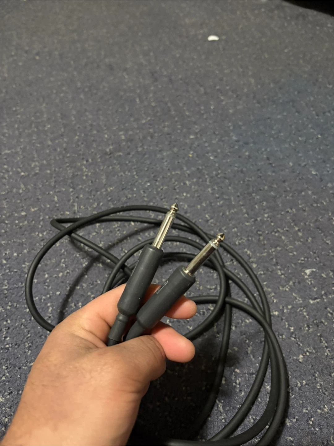 Black Audio Cable with 1/4" Jacks