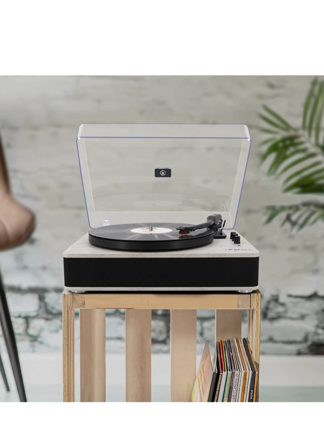 LP&No.1 Turntable Record Player with Built-in Speakers - photo 4