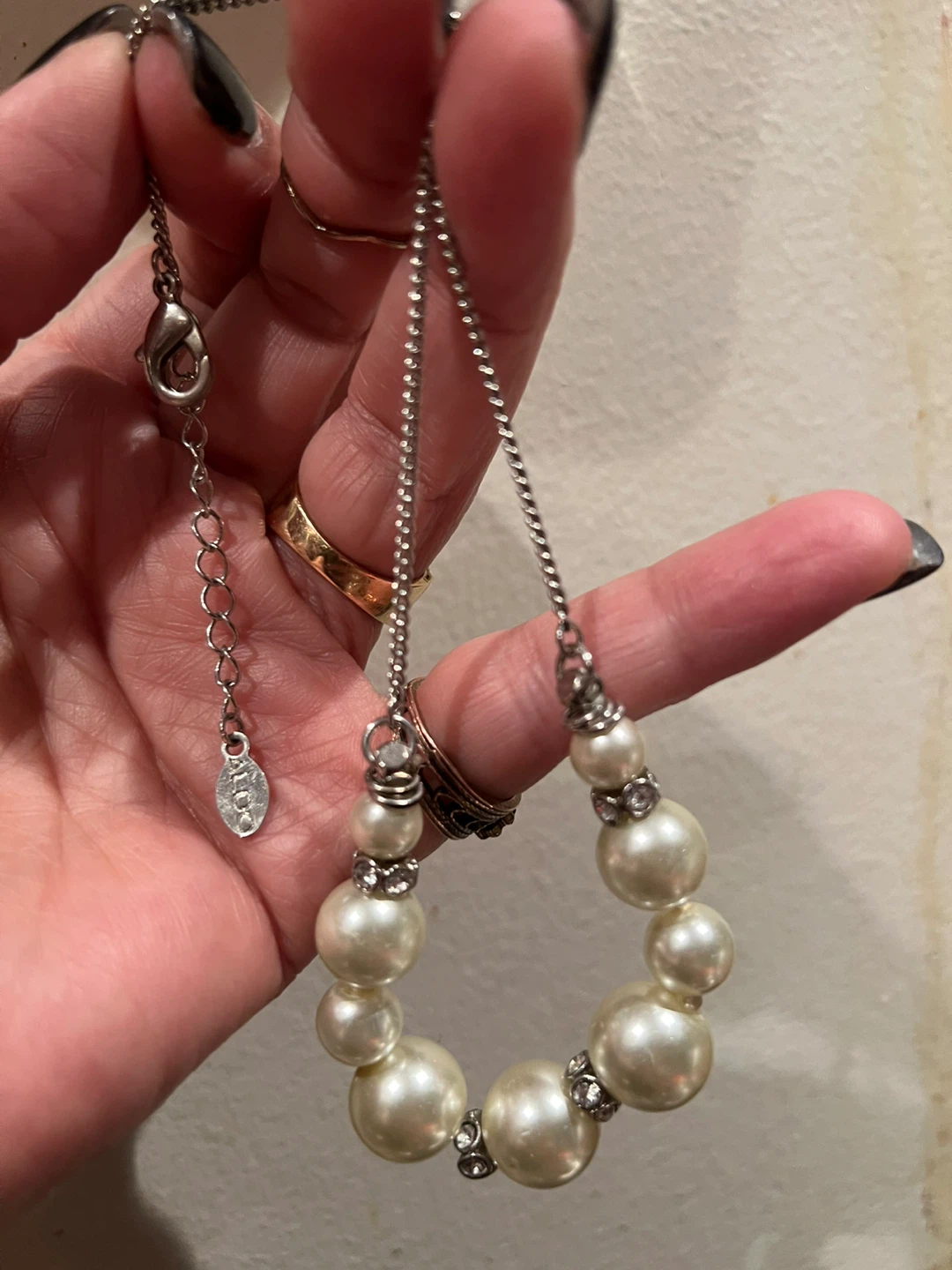 Pearl and Crystal Necklace