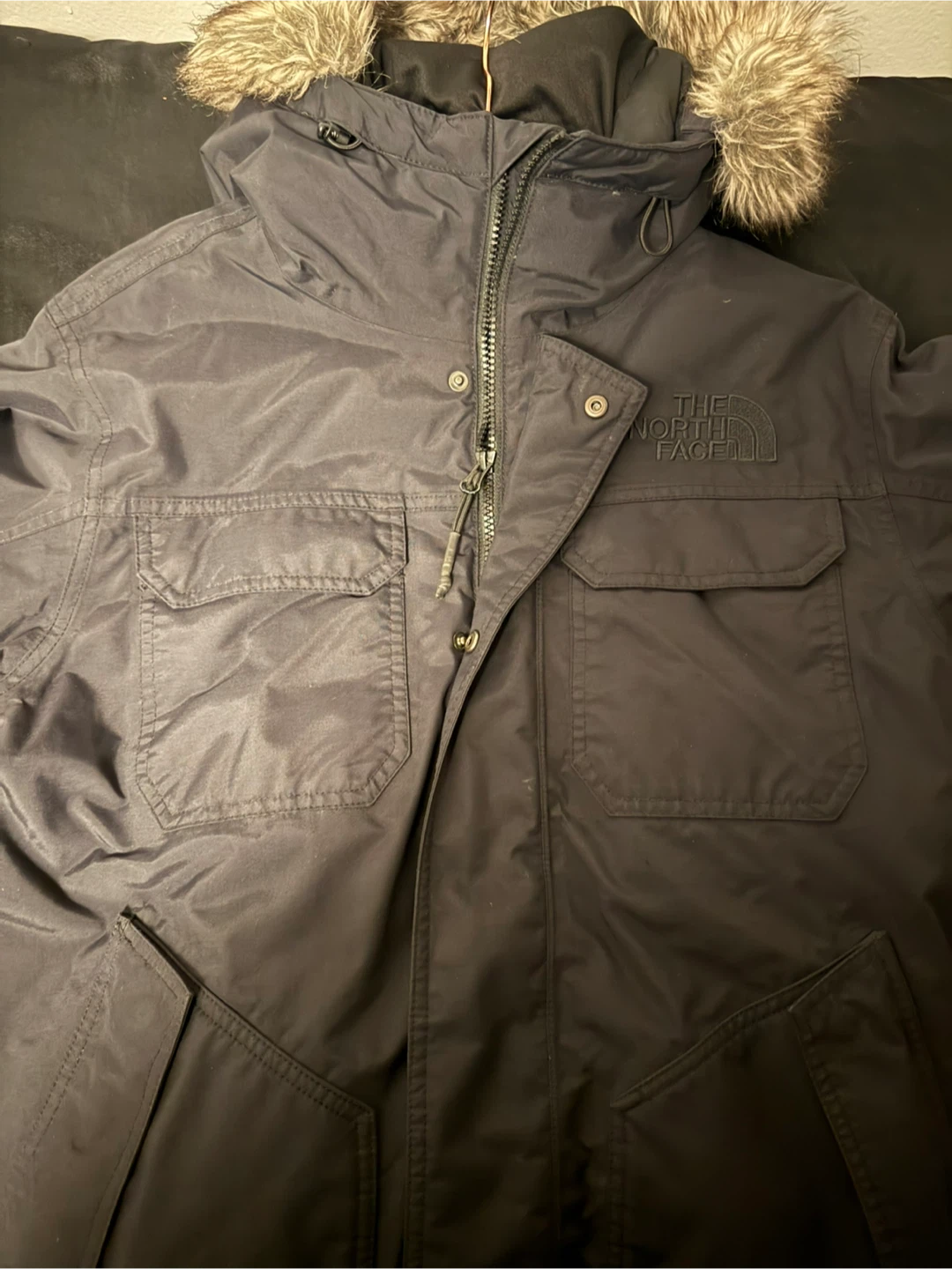 The North Face Black Puffer Parka Jacket - Size S - photo 2