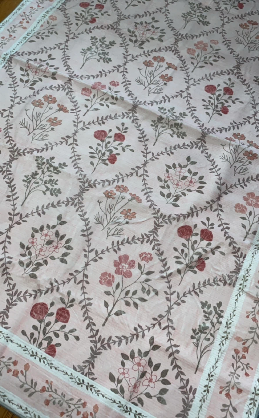 Light Pink Floral Area Rug - photo 5