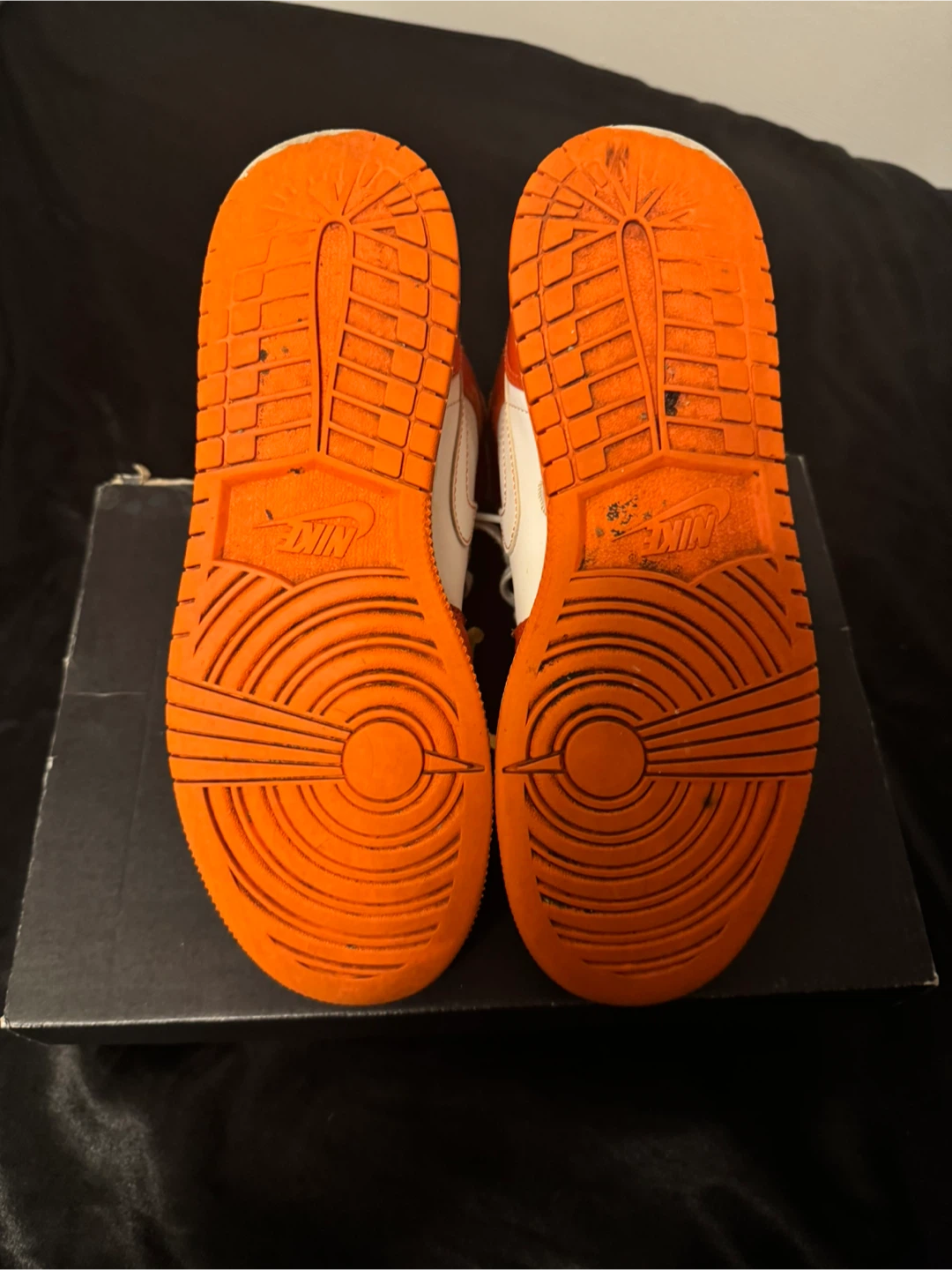 Nike Air Jordan 1 Mid Orange White - photo 3