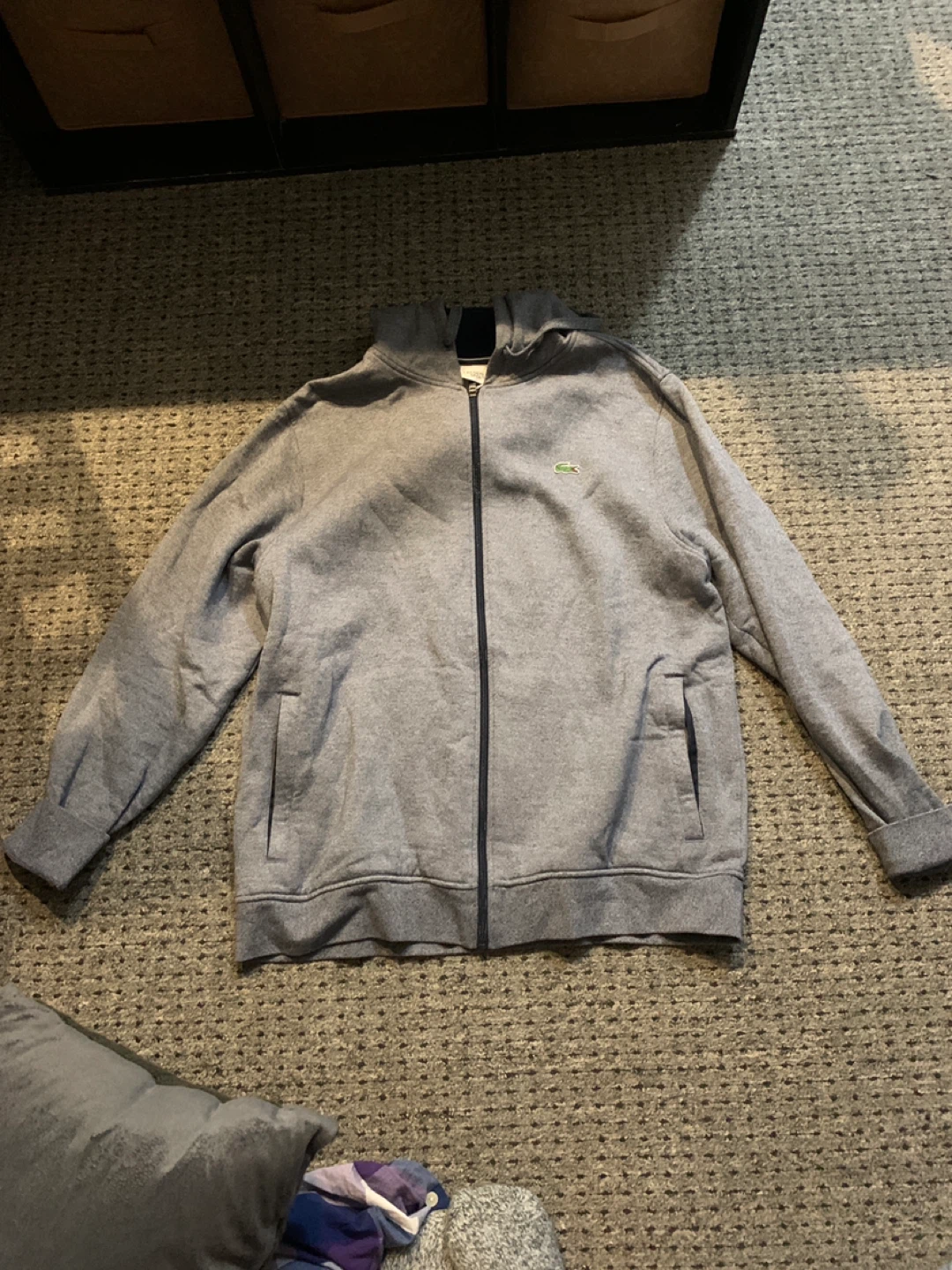 Men’s Lacoste Sport Full Zip Hoodie Jacket - Grey - photo 2