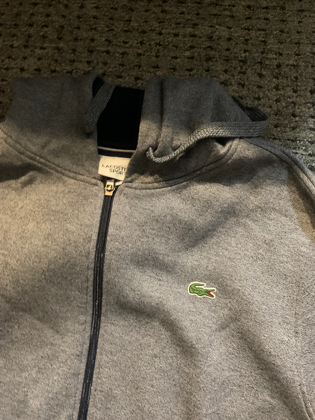 Men’s Lacoste Sport Full Zip Hoodie Jacket - Grey