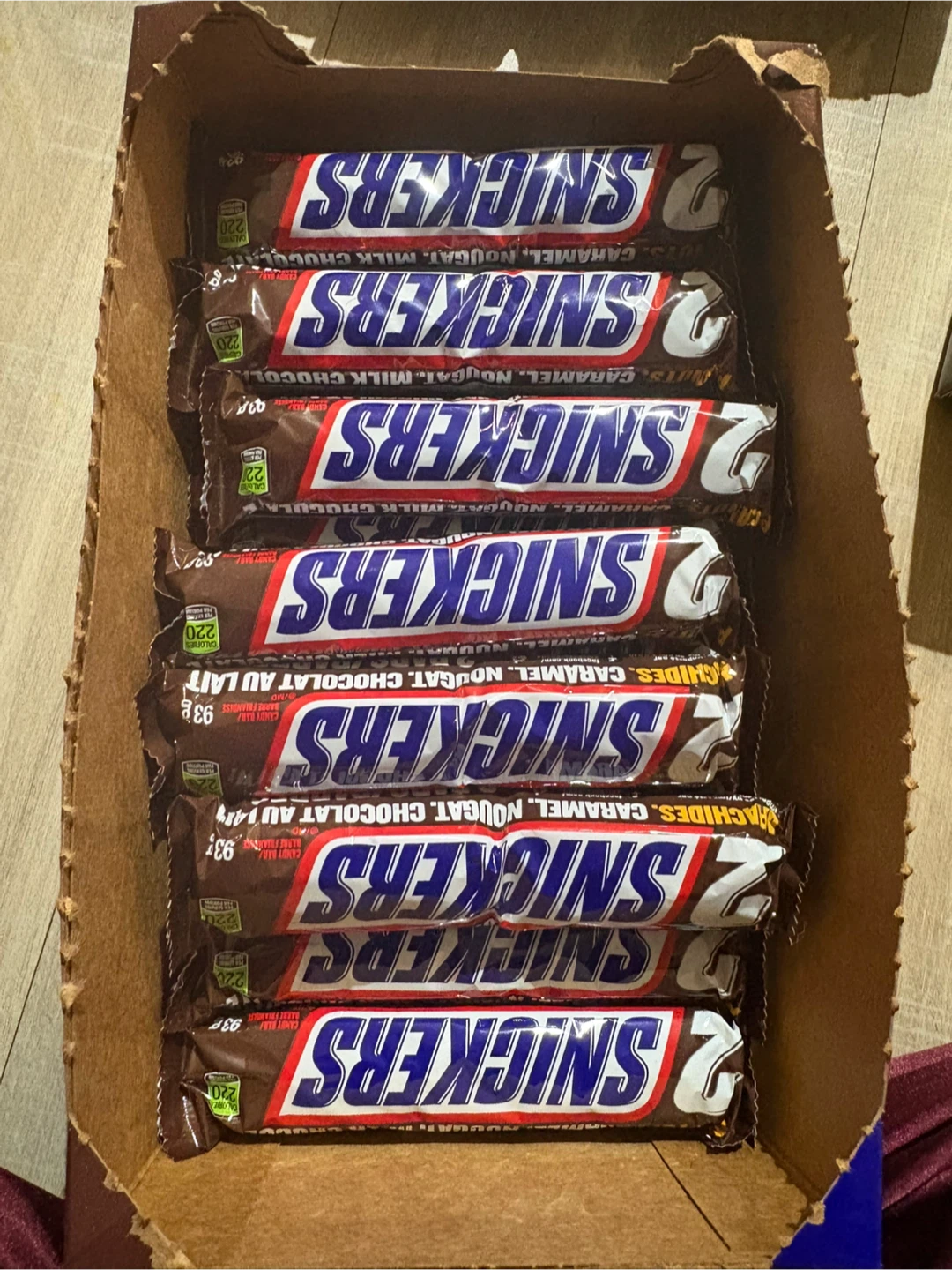 Snickers 2-Pack Chocolate Bars (Box of 10)