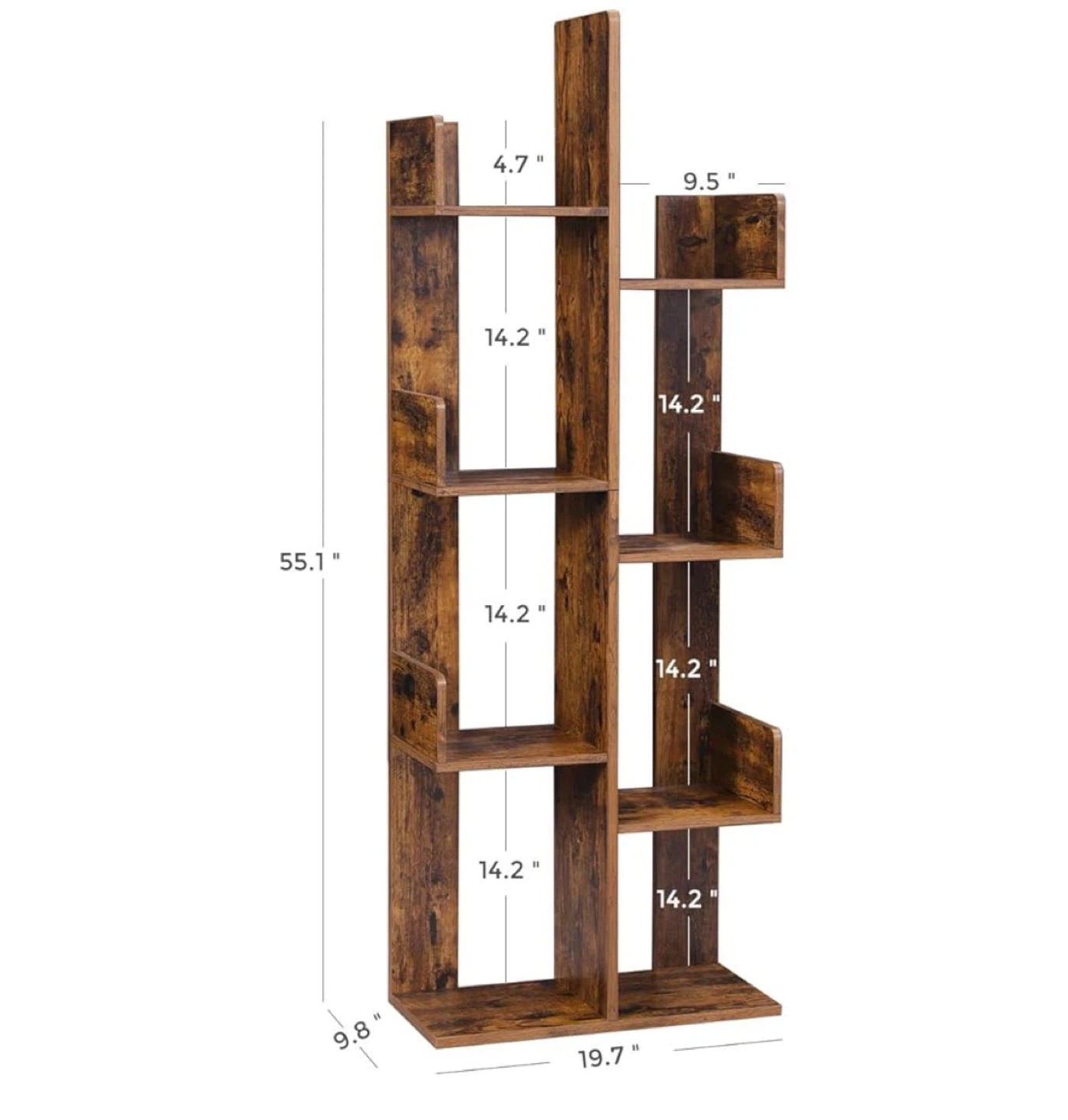 Rustic Wood Tree Bookshelf - photo 3