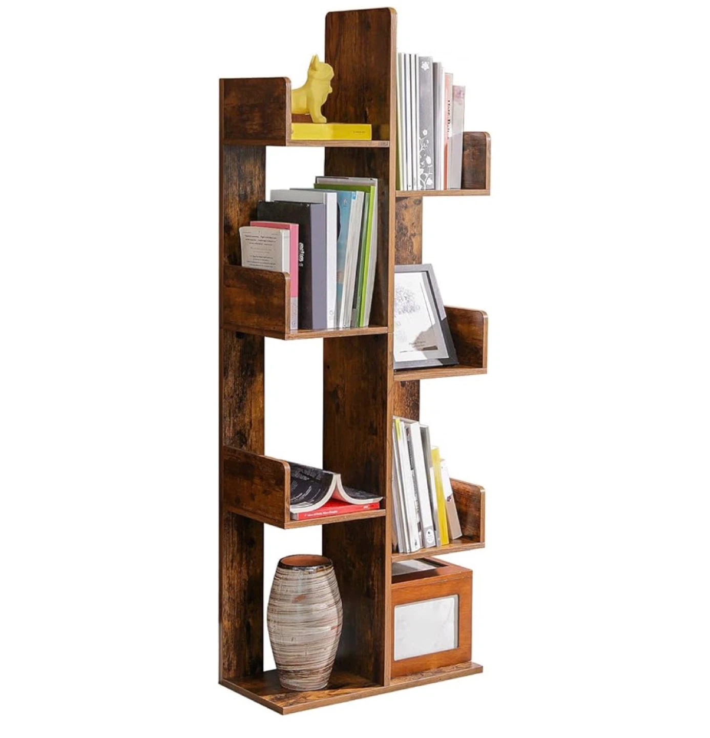 Rustic Wood Tree Bookshelf