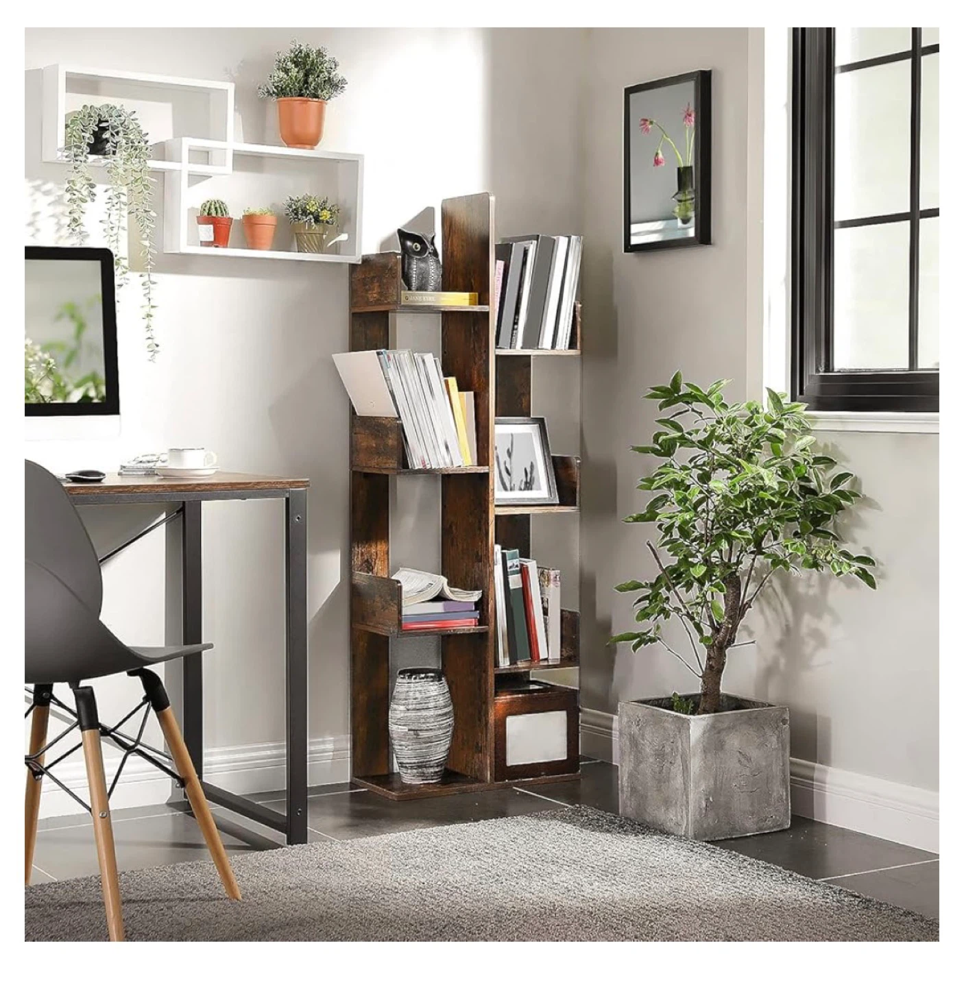 Rustic Wood Tree Bookshelf - photo 4