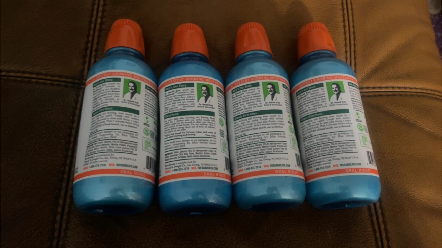 TheraBreath Fresh Breath Oral Rinse - Invigorating Icy Mint - photo 2
