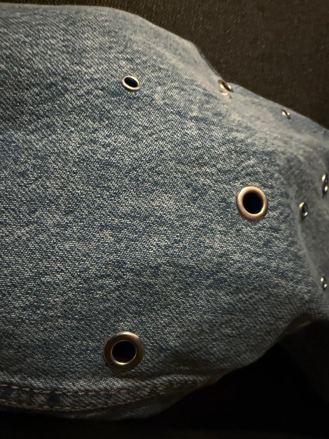 OLIVIA HELLEN Black Eyelet Denim Jeans Size 28 - photo 3