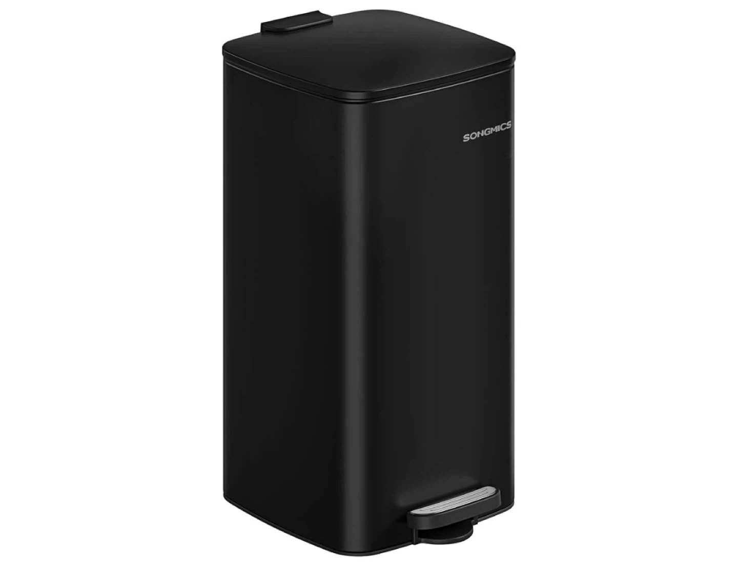 SONGMICS 8 Gallon (30L) Black Step Trash Can