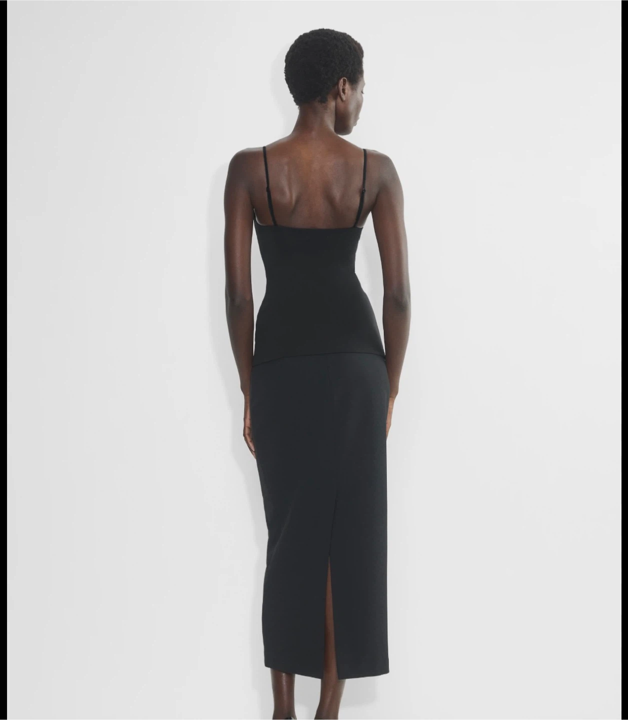 Aritzia Black Original Contour Squareneck Cami Hip Tank M - photo 5