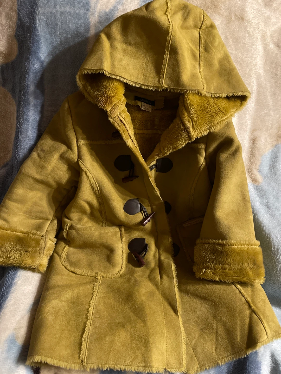 Shearling Hooded Duffle Coat - photo 5