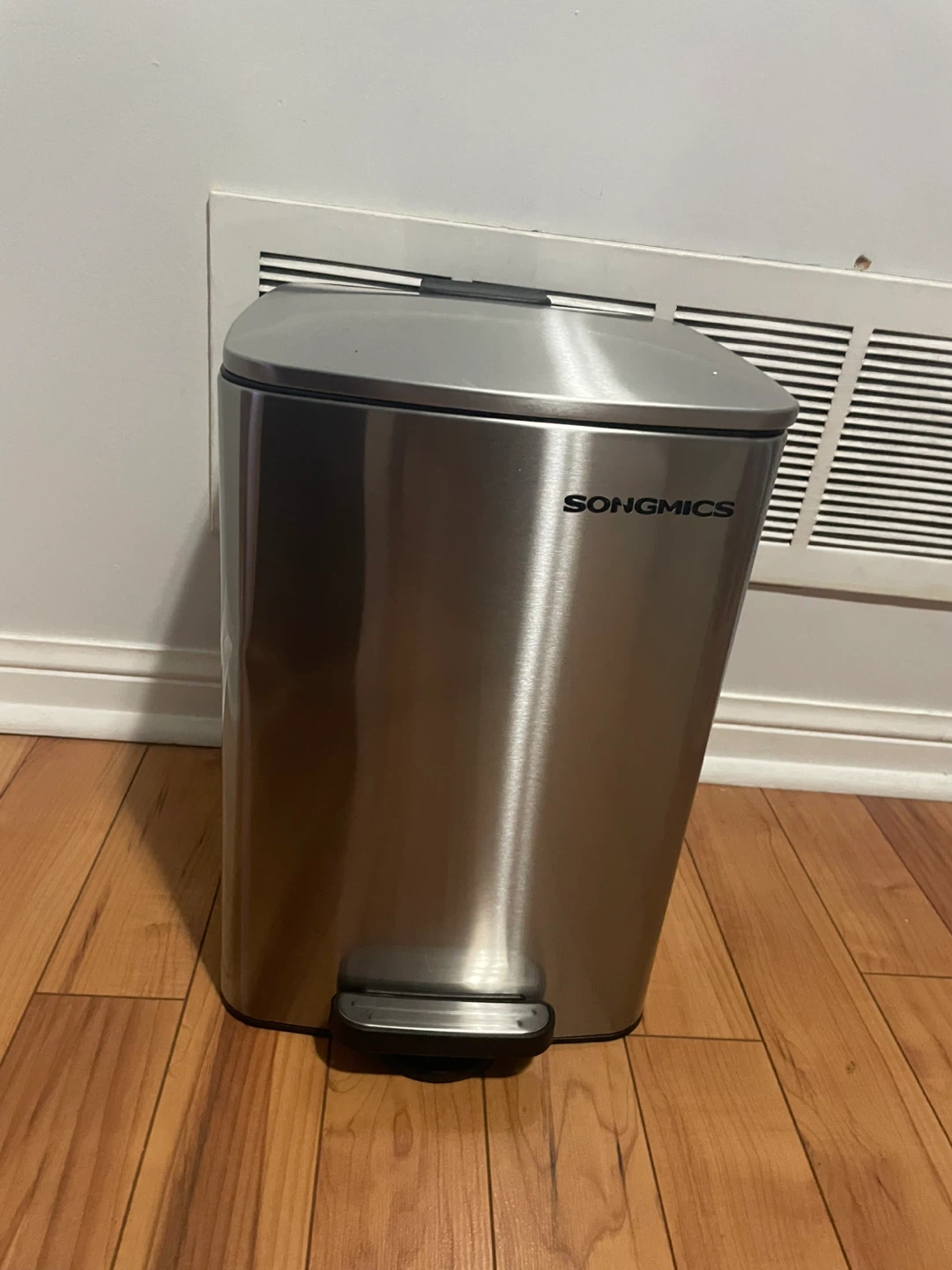 SONGMICS Stainless Steel Rectangular Trash Can - 5.2 Gal - photo 4