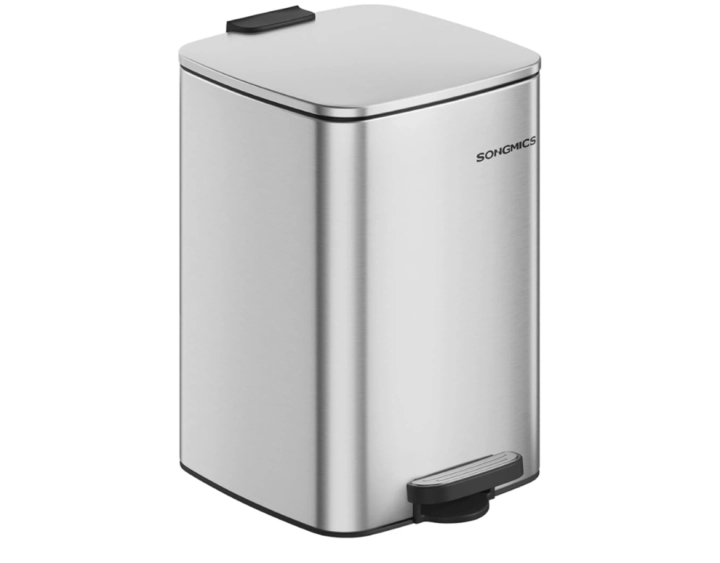 SONGMICS Stainless Steel Rectangular Trash Can - 5.2 Gal